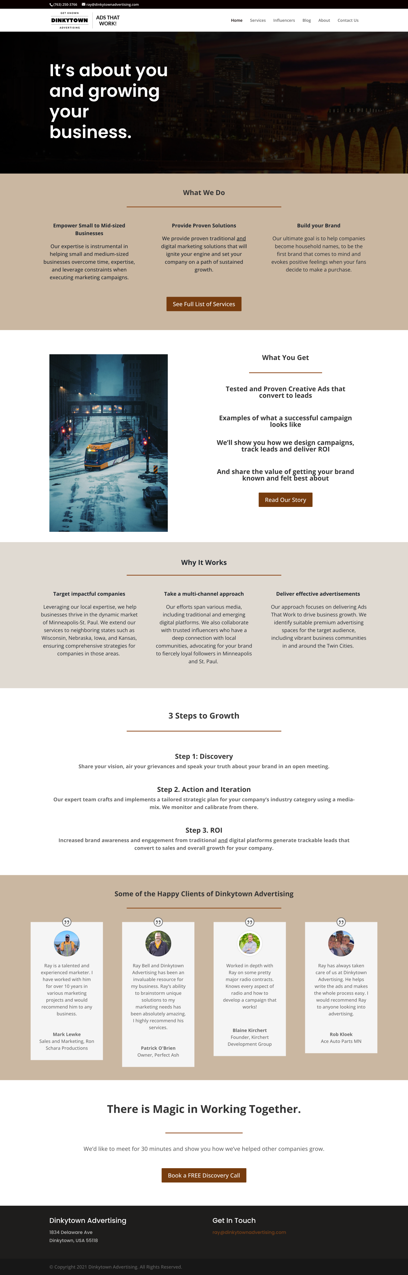 Dinkytown Advertising Website